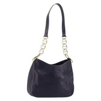 Prada Pre-owned Shoulder Bags, female, Purple, Size: ONE SIZE Pre-owned Vintage Shoulder Bag