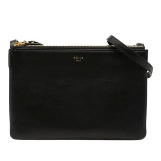 Celine Pre-owned Cross Body Bags, female, Black, Size: ONE SIZE Pre-owned Trio Crossbody Bag