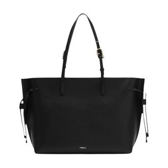 Furla Tassen, Dames, Zwart, ONE Size, Leer, Ava L Tote W/Zip