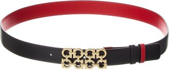Ferragamo Gancini Reversible & Adjustable Leather Belt
