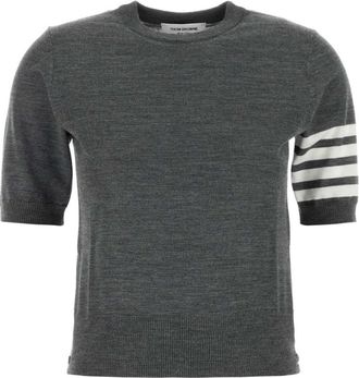 Thom Browne Dark grey wool blend sweater