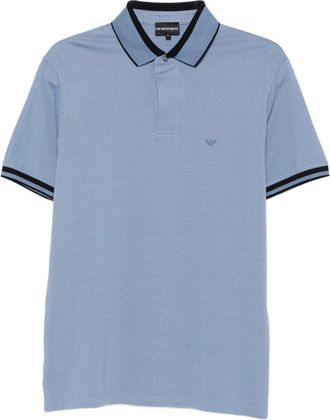 Emporio Armani Polo in cotone con logo Emporio Armani