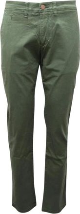 Sun 68 Donkergroene Stretchbroek - Heren - Chinos - Groen - W34 - Broeken