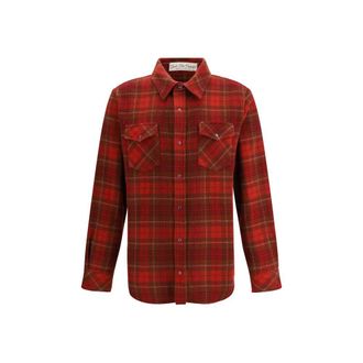 God's True Cashmere Multicolor Cashmere Pattern Mens Shirt