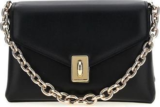 Furla Meridiana Schoudertas - Dames - Schoudertassen - Zwart - ONE Size - Leer - Tassen