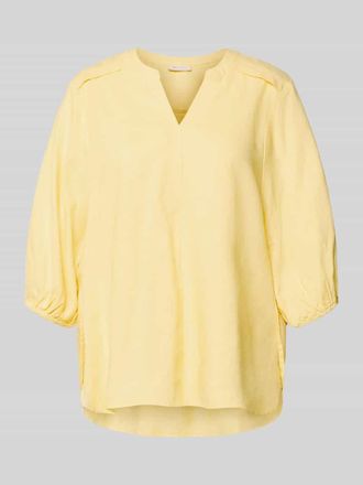 Freequent Bluse aus Leinen-Mix mit verl&auml;ngertem R&uuml;cken Modell Lava in GELB, Gr&ouml;&szlig;e XXL