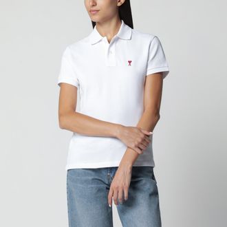 Ami White Ami de Caur polo shirt