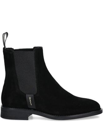 GANT elasticated panel pull-tab boots - Black