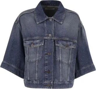 Max Mara Dames, Jassen, Blauw, Maat: M Denim