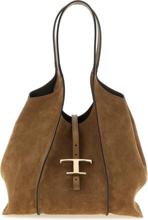 Tod's Brown T Timeless Small Tote