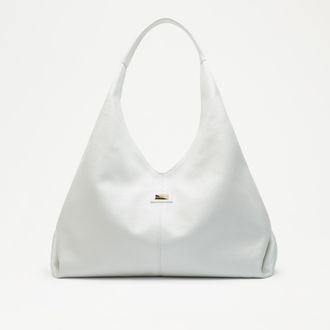 Russell & Bromley EVERYDAY Womens White Leather Oversized Shoulder Bag
