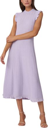 Shoshanna Tucker Knit Dress In Lilac
