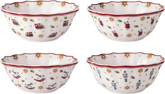 Villeroy & Boch Set Of 4 Toys Delight Limited Anniversary Edition Bowls