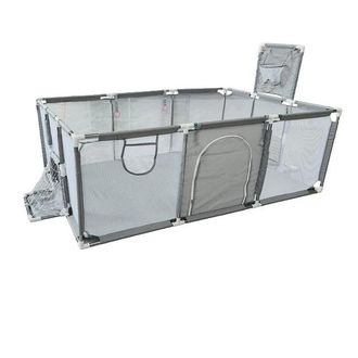OEM Box Per Bambini, Barriere Di Sicurezza, Area Giochi Multiuso, Rete Grigio Chiaro 2