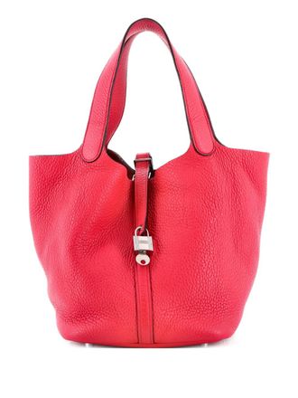 Hermès Picotin Lock Bag Clemence MM bucket bag - Roze