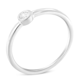 House of Brilliance 925 Sterling Silver Miracle-Set Diamond Round Shaped Promise Ring