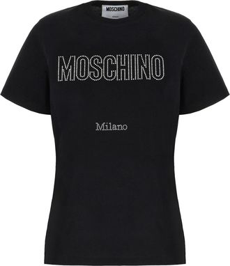 Moschino Black Cotton T-shirt