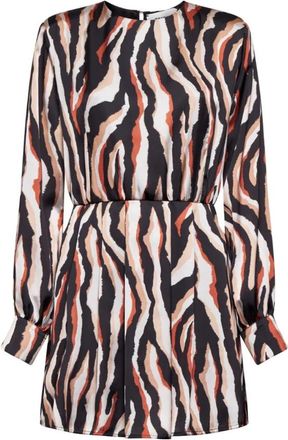 Silvian Heach Gedrukte jurk met lange mouwen - Dames - Korte kleedjes - Veelkleurig - XS - Polyester - Kleedjes