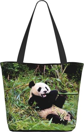 AOOEDM Animal Panda Ladies Shopping Bag 13x11x7in.The Perfect ValentineS Day Gift.It Is The Best ValentineS Day Gift For Mom, Daughter, Wife,Etc