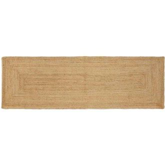vidaXL Alfombra De &Aacute;rea Beige 80 X 250 Cm Yute Vidaxl