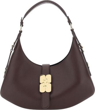Ganni Brown Kat Small Shoulder Bag