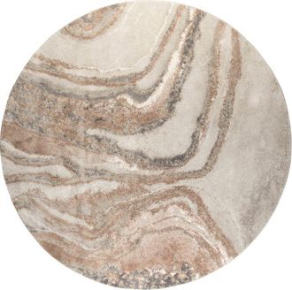 Zuiver Alfombra redonda de tela gris D240