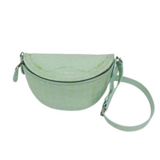 Balenciaga Pre-owned Crossbody Shoulder Bag - Dames - Pre-owned - Groen - Maat: ONE Size Leer