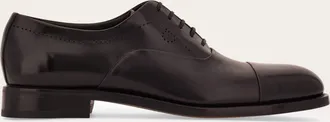 Ferragamo Men Tramezza Oxford with toe cap Brown Size 10
