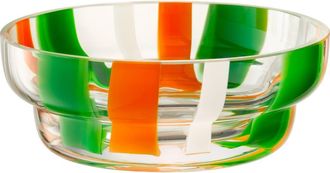 LSA Folk Glass Bowl in Green/Orange at Nordstrom