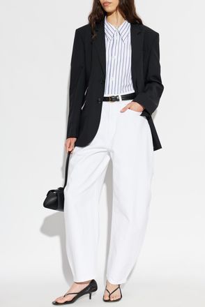 Ami Shirt With Striped Pattern, Womens, Blue