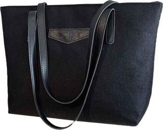 Generic 2025 Shoulder Bag Womens Bag 2024 Korean Version And Linen Large Capacity Casual Handbag Nylon Shoulder (Black, One Size)