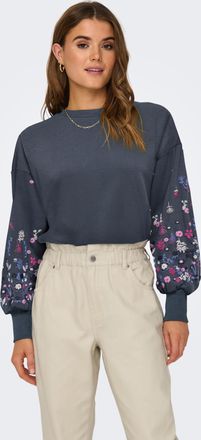 Only Sweatshirt »ONLBROOKE L/S O-NECK FLOWER SWT«