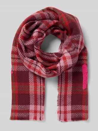 Codello Schal mit Ausfransungen in Rot, Gr&ouml;&szlig;e 1