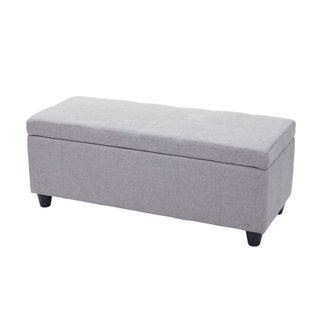 Hhg Hhg - Ba&uacute;l Kriens, Banco, Tela/textil, 45x114x45cm Certificado Mvg, Gris Claro