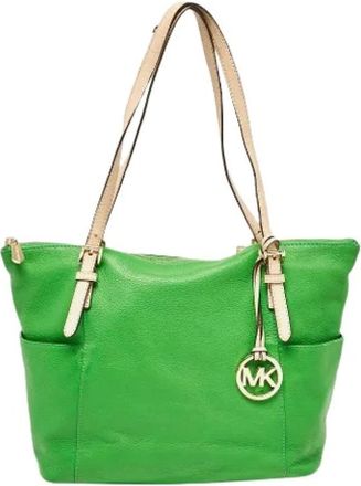 Michael Kors Pre-owned Tote Bags, female, Green, Size: ONE SIZE Pre-owned Tote Bag