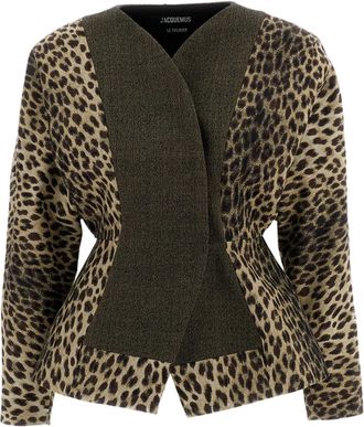 Jacquemus Leopard Print La Veste Paloma Jacket