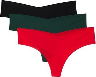 Commando 3 Pack Invisible Thongs Womens Underwear Pack 1, Elastane/Nylon