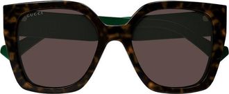 Gucci GG1300S002 Square-Frame Tortoiseshell Sunglasses - Tortoiseshell