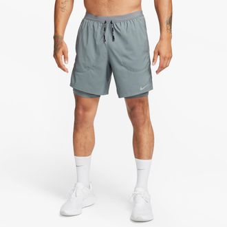 Nike Mens Flex Stride 7 2-In-1 Running Shorts in Grey | CJ5471-085