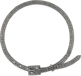 Vince Camuto Crystal Mesh Chain Belt in Smoke at Nordstrom Rack, Size X-Large