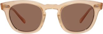 Mr. Leight HANALEI S Gold Brown Square Unisex Sunglasses ML2008 SMT-12KMWG/BRN 45