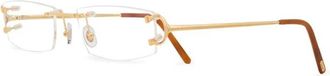 Cartier Piccadilly Optisch Montuur - unisex - Brillen - Geel - 53 MM - Accessoires