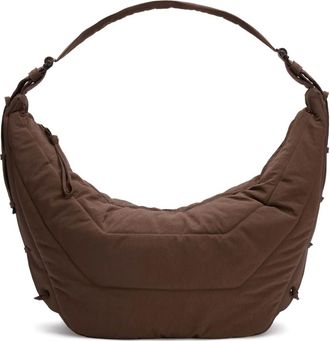 Christophe Lemaire large Game shoulder bag - unisex - Nylon - OS - Brown