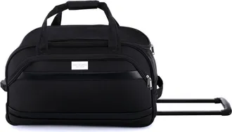 Isaac Mizrahi New York Movi 20 Inch Carry-On Softside Rolling Duffel Travel Bag with Telescopic Handle