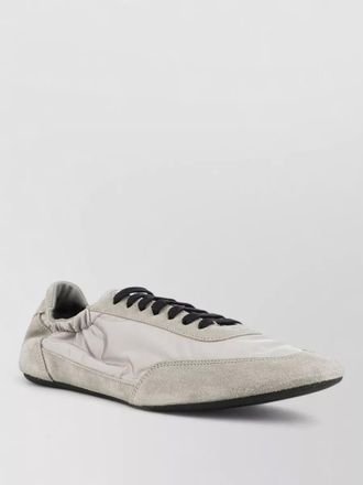 Prada lace up low top sneakers rubber sole