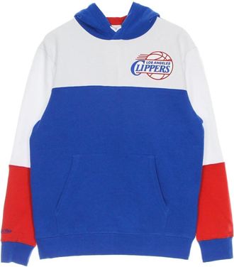 Mitchell & Ness NBA Fusion Fleece Hoodie - Heren - Hoodies - Blauw - S - Katoen - Hoodies & sweatvesten