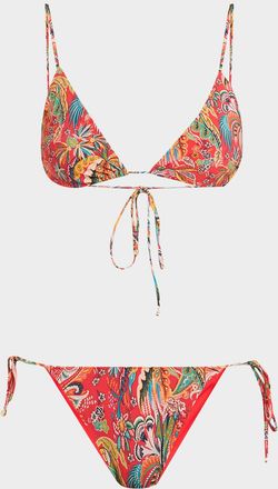 Etro Paisley Triangle Two-Piece Swimsuit