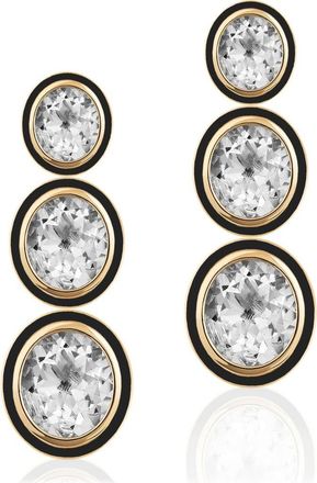 Goshwara Melange 3-Tier Drop Earrings in Clear at Nordstrom
