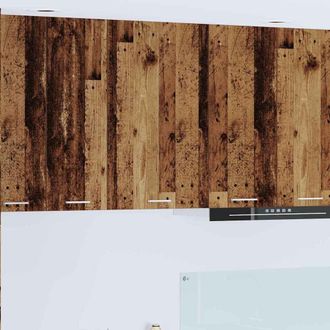 vidaXL Vidaxl Armadio Pensile Legno Antico E Bianco 50 X 31 X 80 Cm