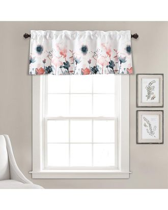 Lush Décor Lush Decor Zuri Flora Light Filtering Single Valance
